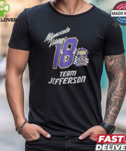 Justin Jefferson Minnesota Vikings Fast Lane Name Number Player T Shirt