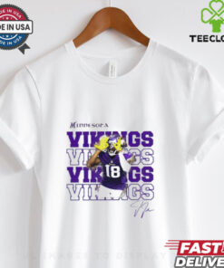 Justin Jefferson Minnesota Vikings Football Game Day signature  2D shirt