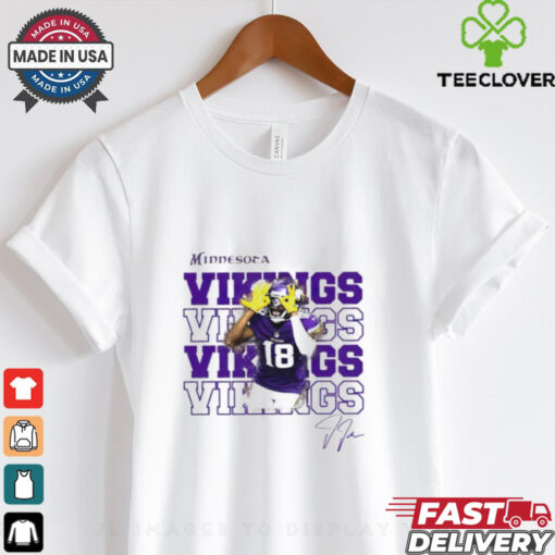 Justin Jefferson Minnesota Vikings Football Game Day signature  2D shirt
