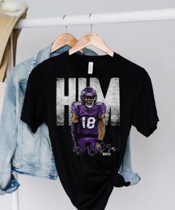 Justin Jefferson Minnesota Vikings Him Bold Signature Shirt