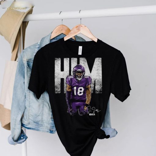 Justin Jefferson Minnesota Vikings Him Bold Signature Shirt