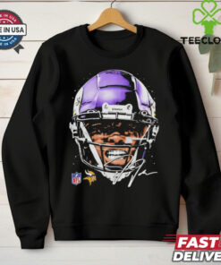 Justin Jefferson Minnesota Vikings NFL football big face signature graphic shirt