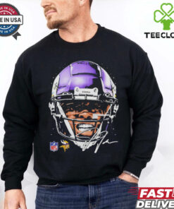 Justin Jefferson Minnesota Vikings NFL football big face signature graphic shirt