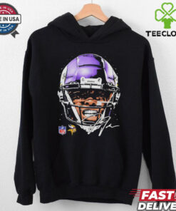 Justin Jefferson Minnesota Vikings NFL football big face signature graphic shirt