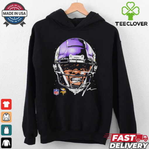 Justin Jefferson Minnesota Vikings NFL football big face signature graphic shirt