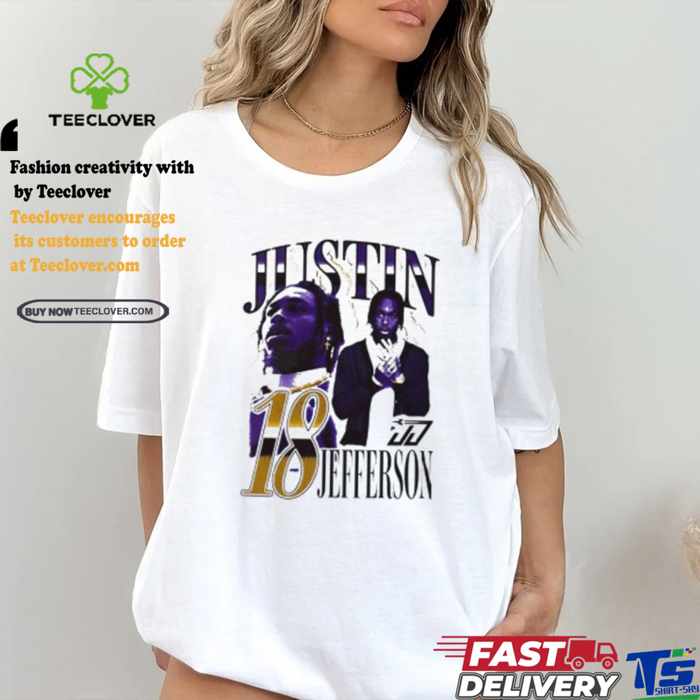 Justin Jefferson Minnesota Vikings lightning 2024 shirt Justin Jefferson Minnesota Vikings lightning 2024 shirt