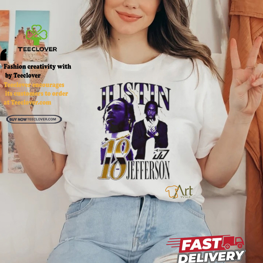 Justin Jefferson Minnesota Vikings lightning 2024 shirt Justin Jefferson Minnesota Vikings lightning 2024 shirt