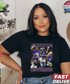 Justin Jefferson Retro Collage T Shirt