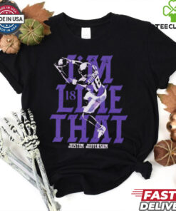 Justin Jefferson Vikings football I’m like that jumping shirt 1 Justin Jefferson Vikings football I’m like that jumping shirt