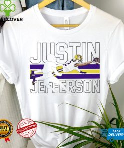 Justin Jefferson player action pose funny shirt