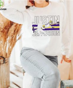 Justin Jefferson player action pose funny shirt