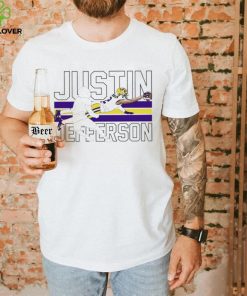 Justin Jefferson player action pose funny shirt