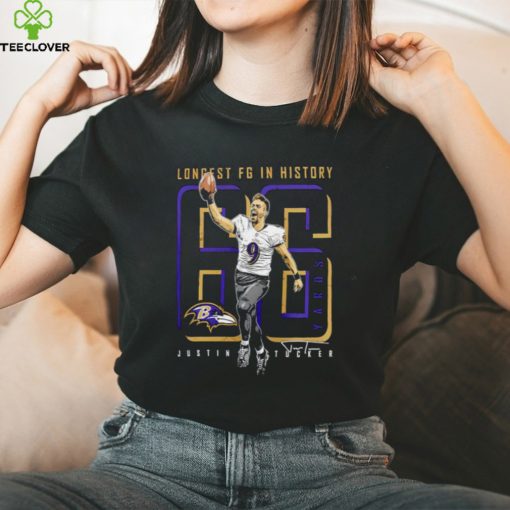 Justin Tucker Baltimore Ravens Longest Field Goal In History Shirt