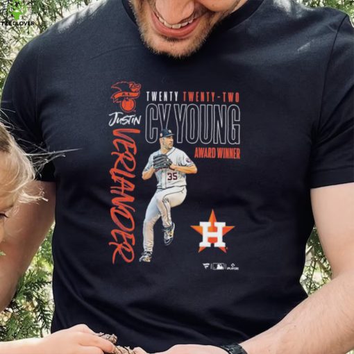 Justin Verlander Houston Astros 2022 AL Cy Young Award Winner Shirt