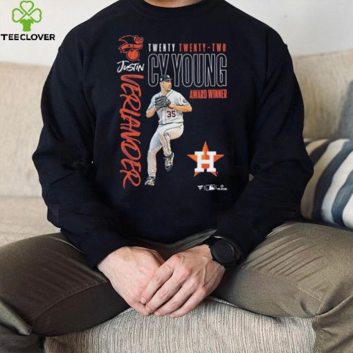 Justin Verlander Houston Astros 2022 AL Cy Young Award Winner Shirt