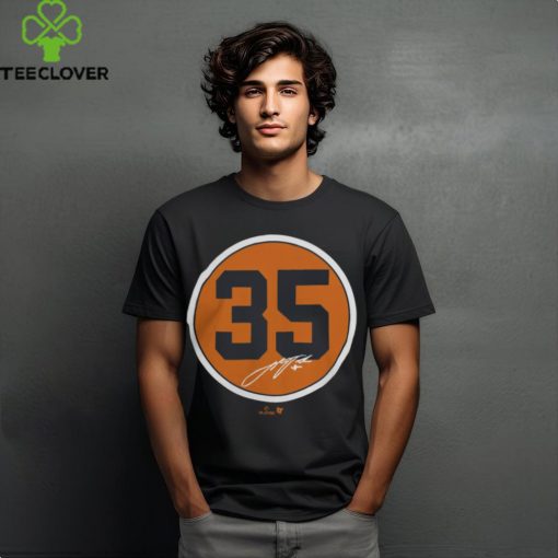 Justin Verlander Number Circle #35 Tee Houston Astros hoodie, sweater, longsleeve, shirt v-neck, t-shirt