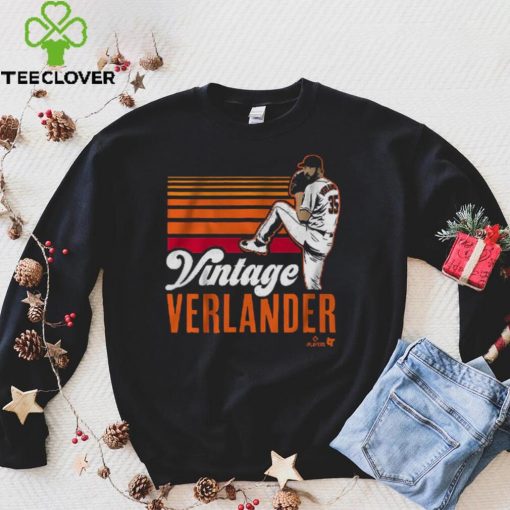 Justin Verlander_ Vintage JV T Shirt, Houston   MLBPA