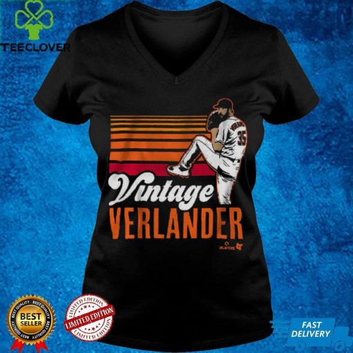 Justin Verlander_ Vintage JV T Shirt, Houston   MLBPA