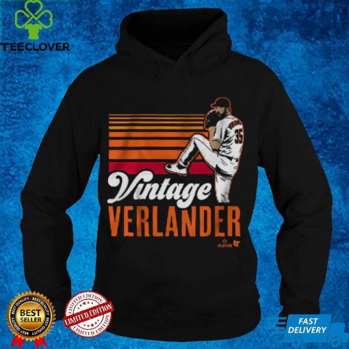 Justin Verlander_ Vintage JV T Shirt, Houston   MLBPA