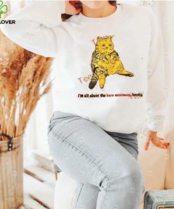 Justinsartstore I’m All About The Bare Minimum Bestie Hoodie