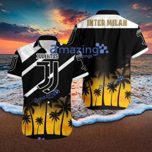 Juventus FC Logo Button Down Hawaiian Shirt Hip Summer Trend