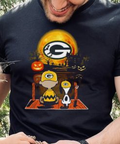 Hot Snoopy And Charlie Brown Pumpkin Green Bay Packers Halloween Moon Charlie Brown Halloween Shirt 2 Hot Snoopy And Charlie Brown Pumpkin Green Bay Packers Halloween Moon Charlie Brown Halloween Shirt