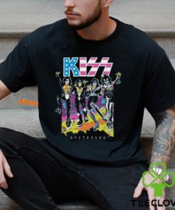 KISS Destroyer Flocked Blacklight Graphics Design T Shirt