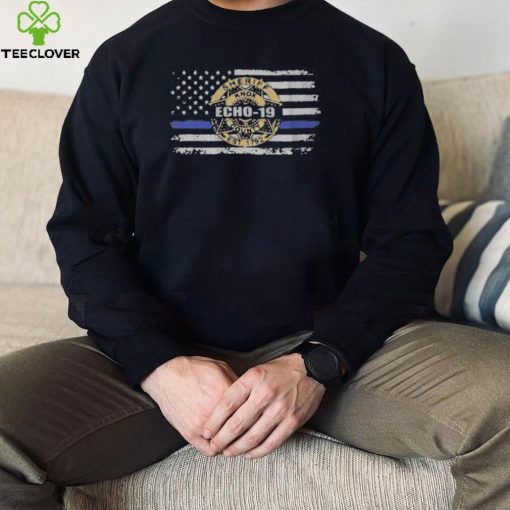 K 9 Officer Tucker Blakely Memorial American Flag T Shirt