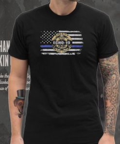 K 9 Officer Tucker Blakely Memorial American Flag T Shirt