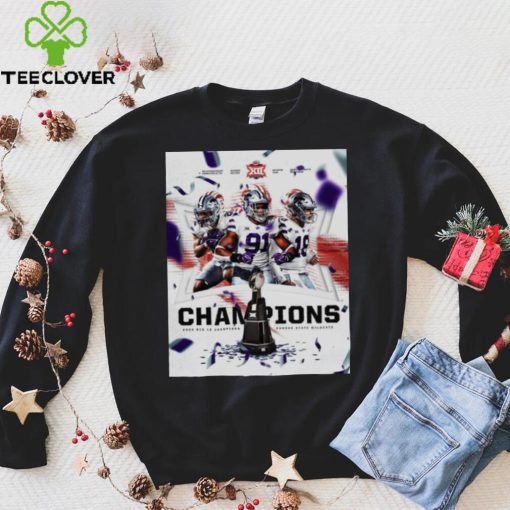 K State Football Team 2022 Big 12 Champions Shirt