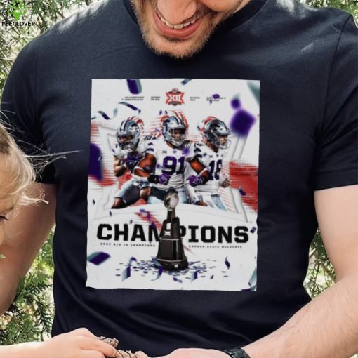 K State Football Team 2022 Big 12 Champions Shirt