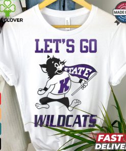 K State Wildcats 2024 White Let’s Go Wildcats T shirt