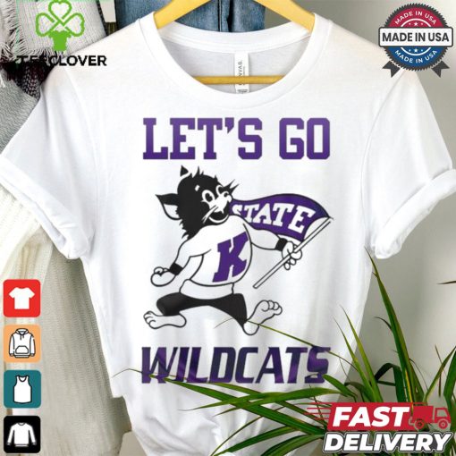 K State Wildcats 2024 White Let’s Go Wildcats T shirt