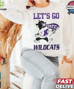 K State Wildcats 2024 White Let’s Go Wildcats T shirt