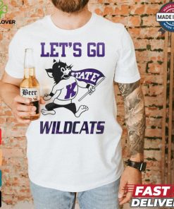 K State Wildcats 2024 White Let’s Go Wildcats T shirt