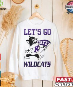 K State Wildcats 2024 White Let’s Go Wildcats T shirt