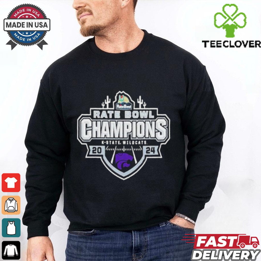 K State Wildcats Rate Bowl Champions 2024 Champ Logo NCAAF Bowl Games T Shirts K State Wildcats Rate Bowl Champions 2024 Champ Logo NCAAF Bowl Games T Shirts