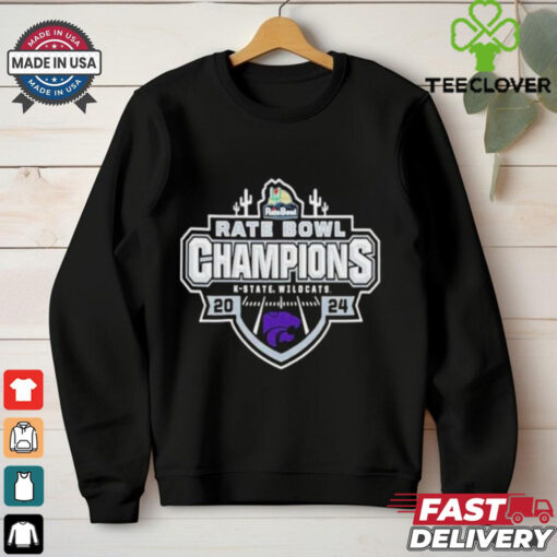 K State Wildcats Rate Bowl Champions 2024 Champ Logo NCAAF Bowl Games T Shirts