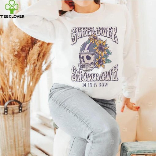 K State Wildcats Sunflower Showdown 14 In A Row Shirt