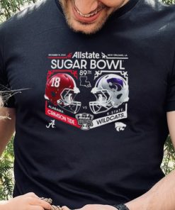 K State vs Alabama Allstate Sugar Bowl 2022 Vintage Helmet Matchup Shirt