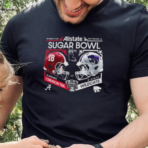 K State vs Alabama Allstate Sugar Bowl 2022 Vintage Helmet Matchup Shirt