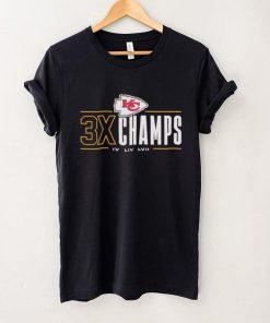 Kansas City Chiefs 3x Champs IV LIV LVII hoodie, sweater, longsleeve, shirt v-neck, t-shirt