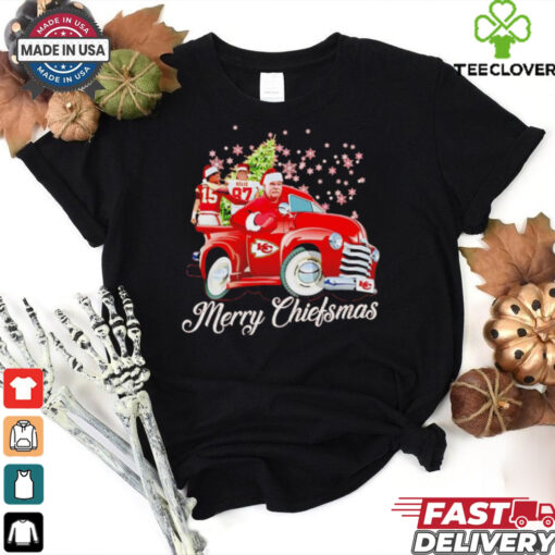 KC Chiefs the 12 days of Chiefsmas and a SB victory Christmas shirt