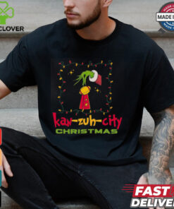 KC Football Grinchy Trophy Kansas City Christmas Gift Shirt
