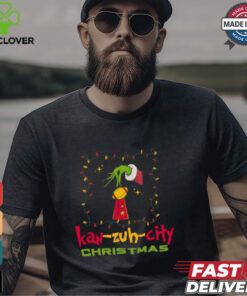 KC Football Grinchy Trophy Kansas City Christmas Gift Shirt