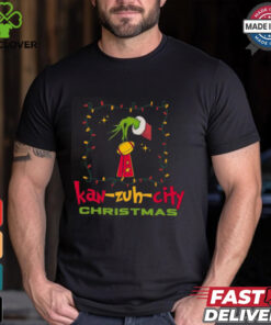 KC Football Grinchy Trophy Kansas City Christmas Gift Shirt
