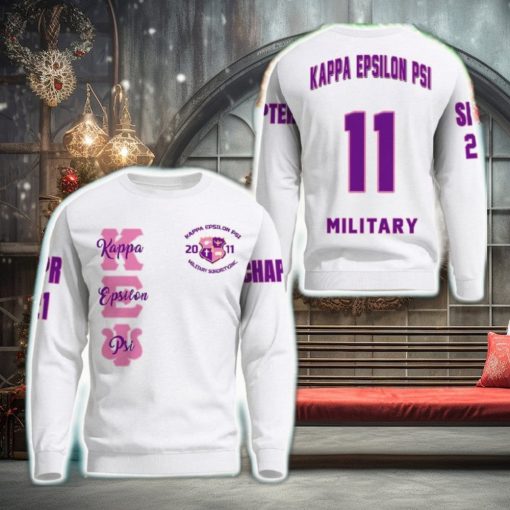 KEP White 3D Sweater Community Personalized Logo For Men And Women Gift Christmas