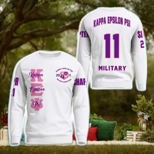 KEP White 3D Sweater Community Personalized Logo For Men And Women Gift Christmas