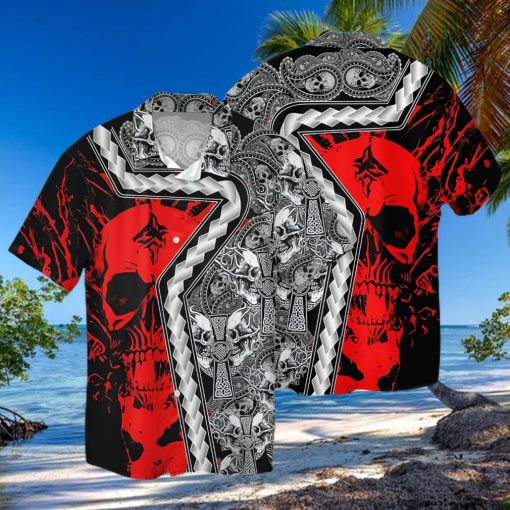 Buy Skull Pattern 3d Hawaiian Shirt