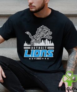 Detroit Lions Logo Players Name 2023 Skyline Shirt